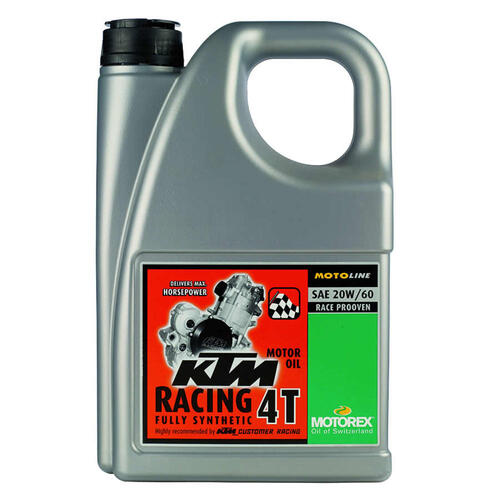 Motorex KTM Racing 4T Four-Stroke Engine Oil 20W60 4 Litre