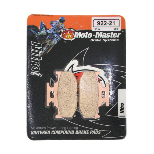 For Suzuki RM250 1989-1990 Moto Master Rear Nitro Brake Pads