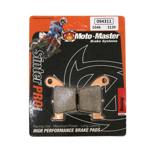 Honda CRF150R 2007-2021 Moto Master Rear Sinterpro Racing Brake Pads