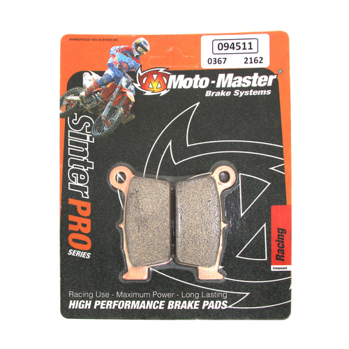 Beta RR300 2T Enduro Racing 2013-2021 Moto Master Rear Sinterpro Racing Brake Pads
