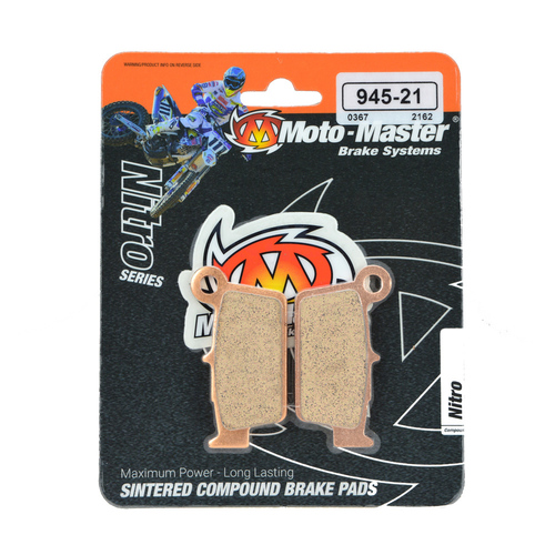 Yamaha YZ450F 2020-2021 Moto Master Rear Nitro Disc Brake Pads