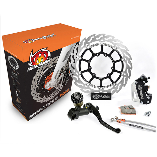 Honda CRF450L (Abs) 2019-2021 (Without Headlight) Moto Master Front Supermoto Flame Brake Kit 320mm 
