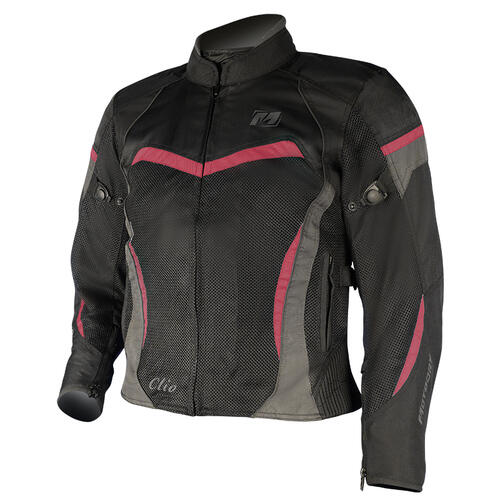 Motodry Clio Womens Ladies Jacket Black/Magenta