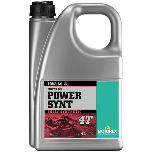 Motorex Power Synt 4T Four-Stroke Engine Oil 10W60 4 Litre