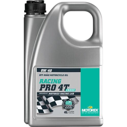 Motorex Racing Pro 4T Four-Stroke Engine Oil 0W40 4 Litre