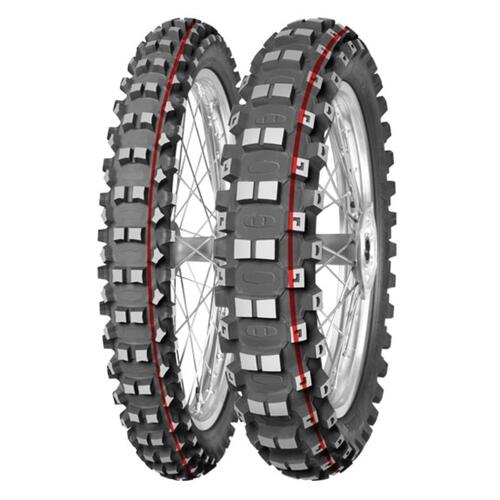 Mitas Dirt Tyre Terra Force MX Medium-Hard 110/90-19 62M Red & Green Stripe