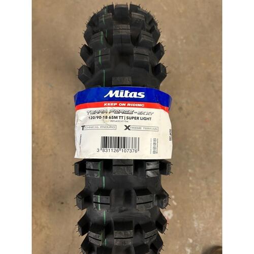 Mitas Dirt Tyre Terra Force-EX XT 120/90-18 65M Green Stripe 