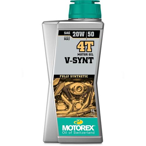 Motorex V-Synt MC 4T V-Twin Engine Oil 20W50 1 Litre Harley Davidson Ducati