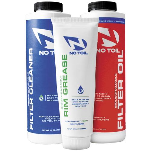No Toil 3 Pack Air Filter Oil, Cleaner & Grease