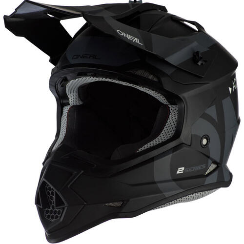 Oneal 2020 Series 2 Motocross MX Helmet Slick Black - Adult