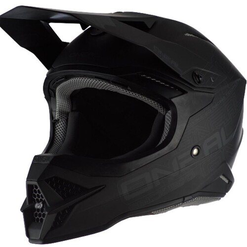 Oneal Series 3 Motocross MX Helmet Flat Black Adult XXL 2XL 2XLarge