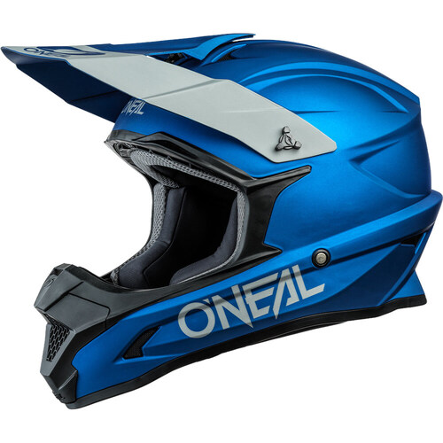 Oneal 2022 Series 1 Solid Blue MX Motocross Helmet Youth