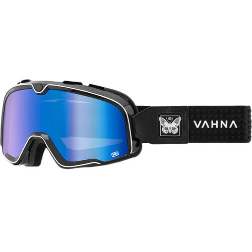 100% Barstow Goggle MX Enduro MTB Vahna Mirror Blue Lens