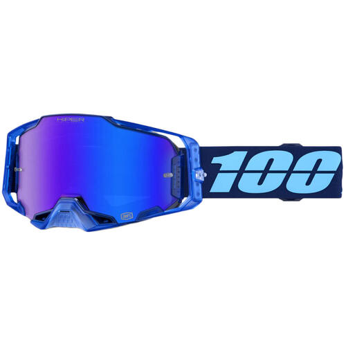 100% Armega Hiper Goggle Coupe Mirror Blue