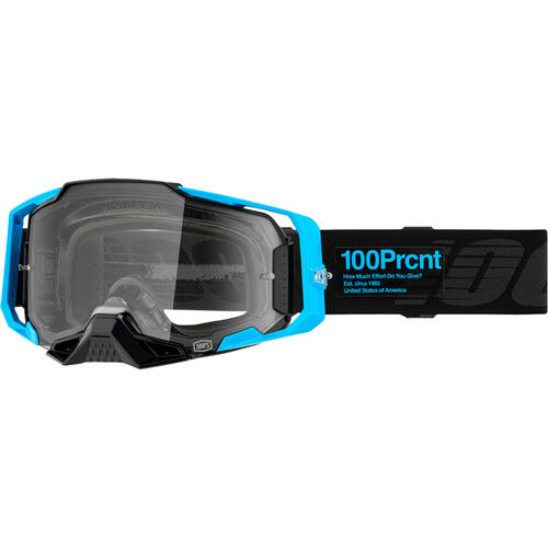 100% Armega Goggle MX Enduro MTB Barely 2 Clear Lens