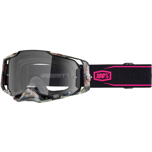 100% Armega Goggle MX Enduro MTB Sarcelle Clear Lens