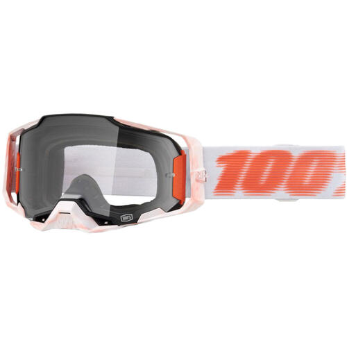 100% Armega Goggle MX Enduro MTB Tubular Clear Lens