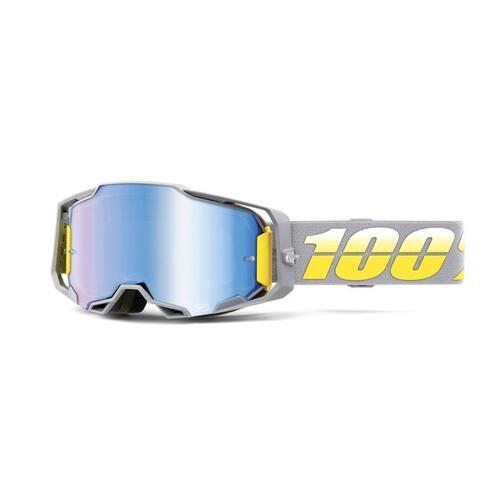 100% Armega Goggle MX Enduro MTB Complex Mirror Blue Lens