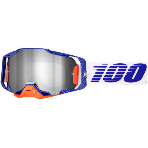 100% Armega Goggle MX Enduro MTB Lavingaad Mirror Silver