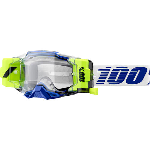 100% Armega Forecast Goggle w/Rolloffs Blue Clear Lens