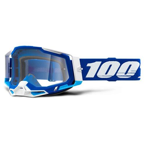 100% Racecraft 2 Goggle MX Enduro MTB Blue