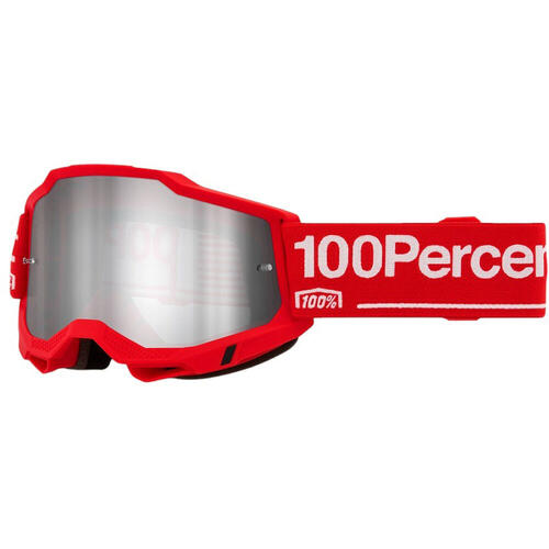 100% Accuri 2 Goggle MX Enduro MTB Wolg Mirror Silver Len
