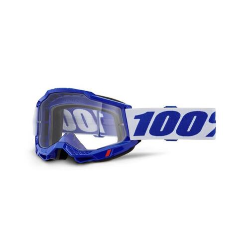 100% Accuri 2 OTG Goggle MX Enduro Glasses-Compatible Blue Clear Lens