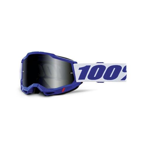 100% Accuri 2 Sand Goggle MX Enduro MTB Blue Smoke Lens