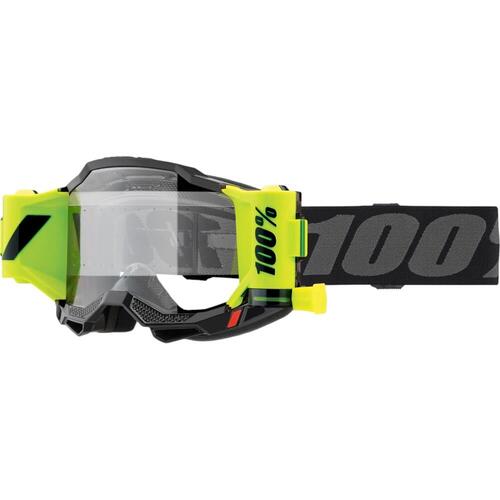 100% Accuri 2 Junior Forecast Goggle w/Rolloffs MX Enduro MTB Black
