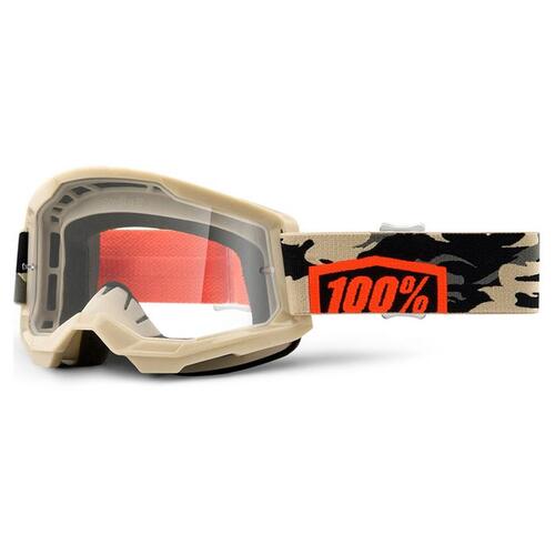 100% Strata 2 Goggle MX Enduro MTB Kombat