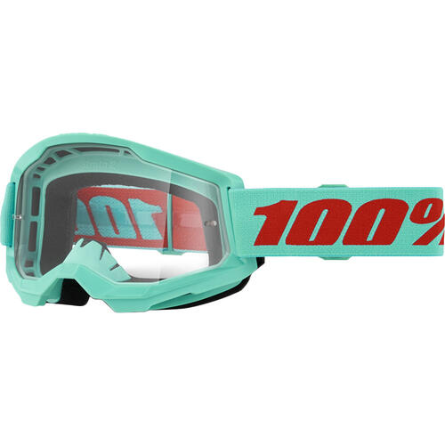 100% Strata 2 Goggle MX Enduro MTB Maupiti Clear Lens