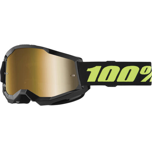 100% Strata 2 Goggle MX Enduro MTB Solar Eclipse