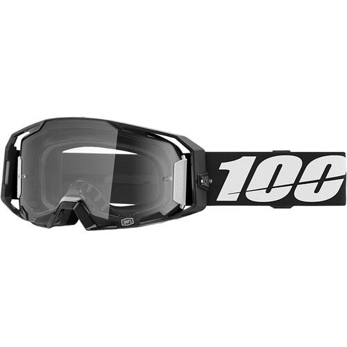 100% Armatic Goggle MX Enduro MTB Black Clear Lens