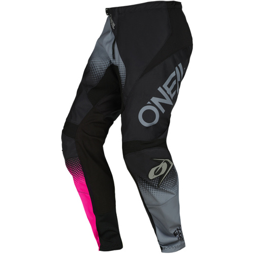 Oneal 2022 Element Racewear Womens MX Motocross Pants Black/Grey/Pink