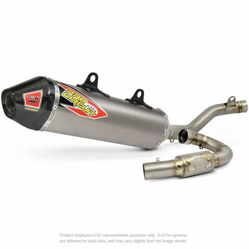 KTM 250 SX-F 2016-2018 Pro Circuit Ti-6 Pro Full Exhaust System FIM Spec Carbon End Cap
