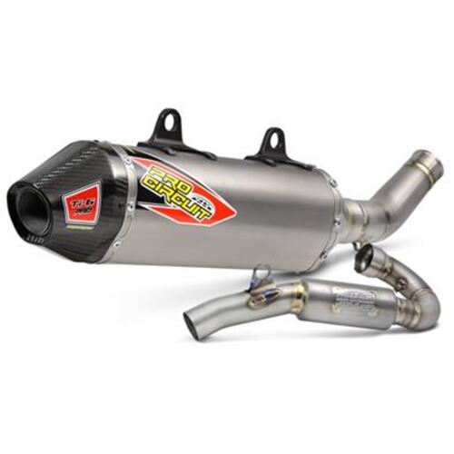 KTM 450 SX-F 2019-2022 Pro Circuit Ti-6 Pro Full Exhaust System FIM Spec Carbon End Cap