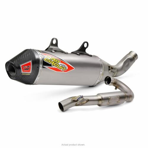 KTM 350 SX-F 2019-2022 Pro Circuit Ti-6 Pro Full Exhaust System FIM Spec Carbon End Cap
