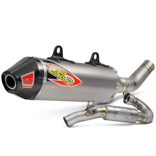 KTM 450 SX-F 2019-2022 Pro Circuit Ti-6 Full Exhaust System USA Spec Carbon End Cap