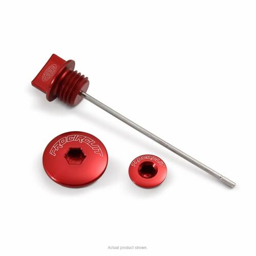 Honda CRF110F 2013-2025 Pro Circuit Works Engine Plug & Dipstick Kit Red Anodised