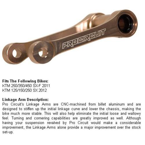 KTM 125 SX 2012-2014 Pro Circuit Rear Suspension Linkage Brown