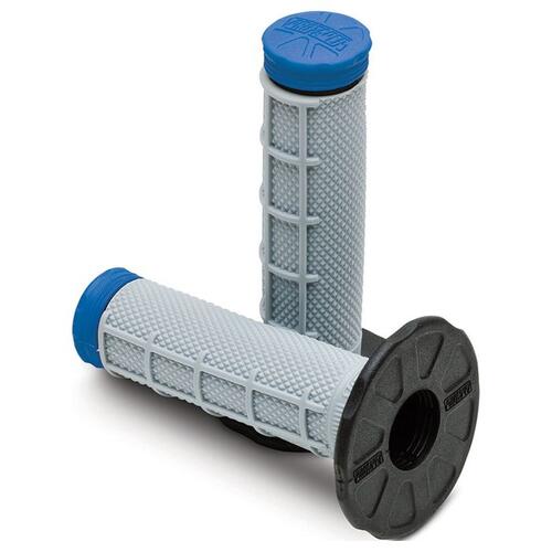 Pro Taper Hand Grips Tri-Density Half Waffle Blue