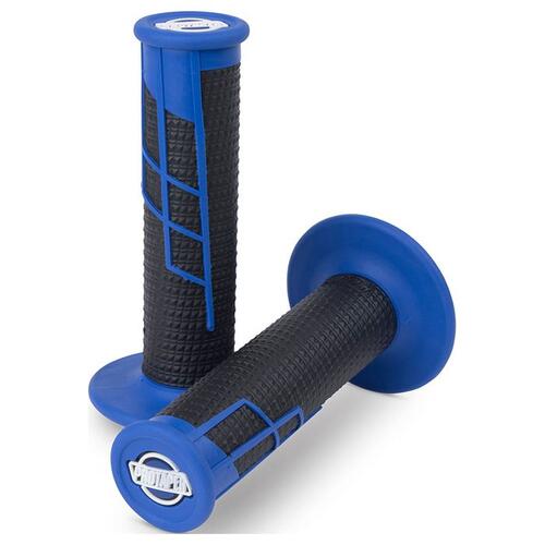Pro Taper MX Hand Grips Clamp-On Half Waffle Blue/Black