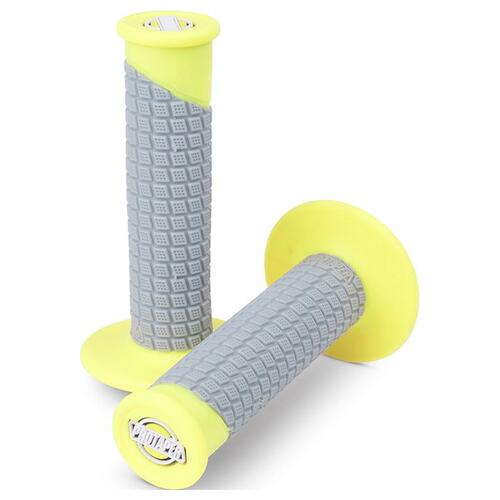 Pro Taper MX Hand Grips Clamp-On Pillow Top Neon Yellow/Grey