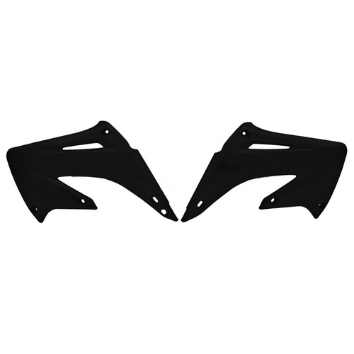 Honda CR250R 2002-2007 Rtech Black Radiator Shrouds Pair