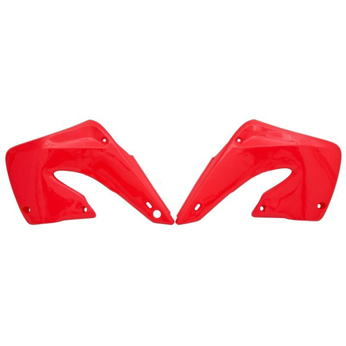 Honda CR250R 2000-2001 Rtech OE Red Radiator Shrouds Pair
