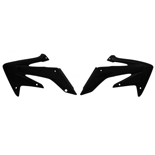 Honda CRF250R 2004-2009 Rtech Black Radiator Shrouds Pair