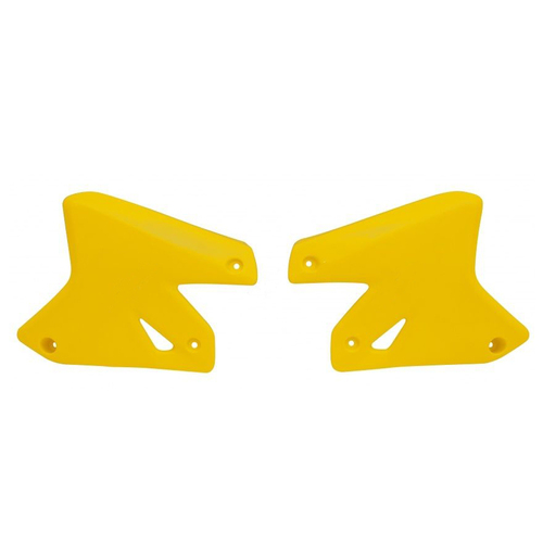 Suzuki DR-Z400S 2000-2009 Rtech Yellow Radiator Shrouds Pair