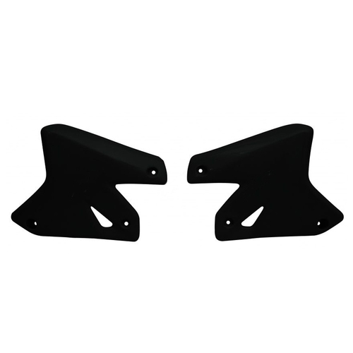 Suzuki DR-Z400E 2000-2009 Rtech Black Radiator Shrouds Pair