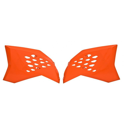 KTM 250 EXC-F 2012-2013 Rtech OE Orange Radiator Shrouds Pair