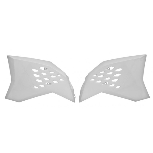 KTM 125 SX 2007-2010 Rtech White Radiator Shrouds Pair